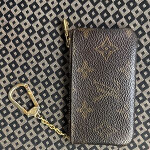 LV Damier wallet and LV Monogram Vuittonite Key Pouch
